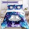 Set Lenzuola Everton Football Stampato 3 Pezzi, Comodo Set Copripiumino per Camera da Letto Amico della Pelle