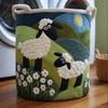 Quilted Laundry Basket Large Capacity with Handles Organizer Foldable Soft Storage Box for Nursery Bedroom Laundry Room