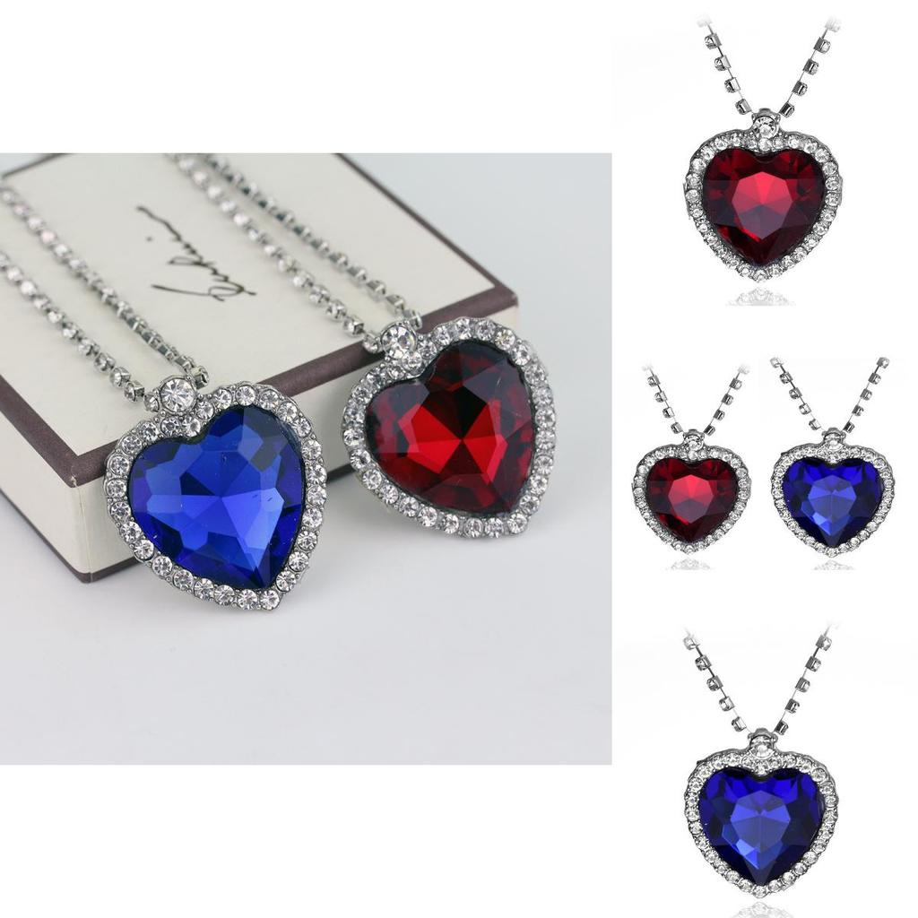 Cadena Colgante Corazón del Océano Titanic con Material de Aleación Para Uso Casual Elegante