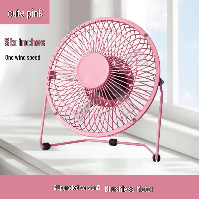 Compact USB Electric Fan for Home, Office, and Dorm - Available In 4, 6, or 8 Inches