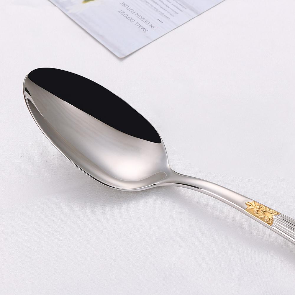 4/8/12/16/20 Pieces Gold Plated Luxury Silverware Flatware Dishwasher Safe 18/10 Stainless Steel Cutlery Set For Home Wedding
