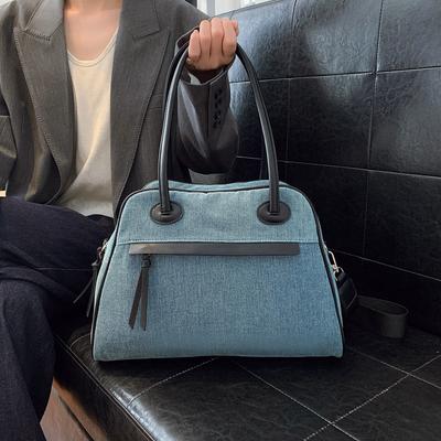 Handtasche mit großem Fassungsvermögen, leicht, Damen Herbst und Winter, vielseitig, lässige Bowlingtasche, Pendler-Schulter-Umhängetasche