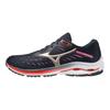 Mizuno  Wave Rider 24 Navy Red Women Sneakers Blue White J1GD200343