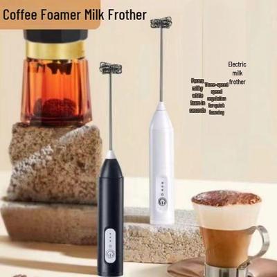 Stainless Steel Electric Handheld Milk Frother & Egg Beater