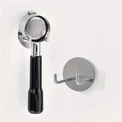 1 pièce Support de poignée de café, Support mural sans fond auto-adhésif pour accessoires de machine à expresso
