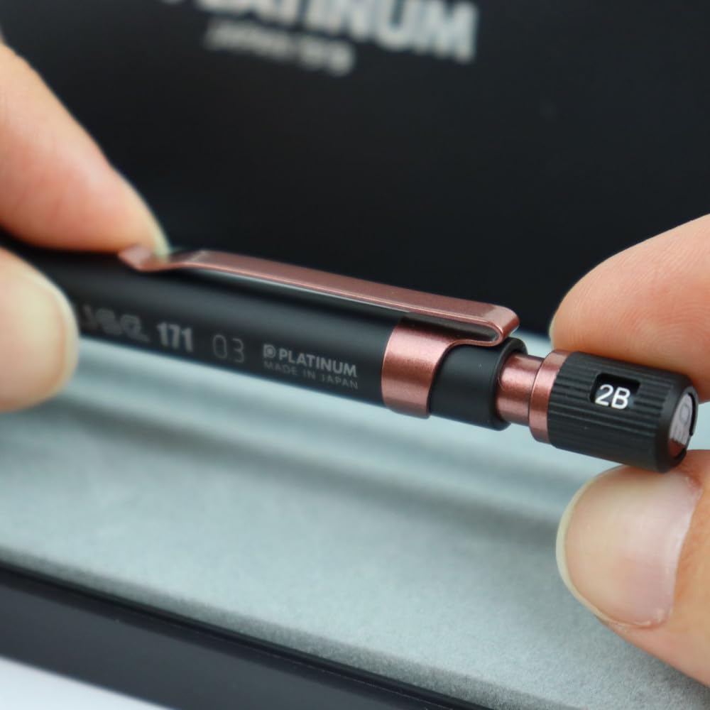 Platinum Fountain Pen Pencil Matte Black Copper (0.3mm) PRO-USE171 MSDA-3000A & #62