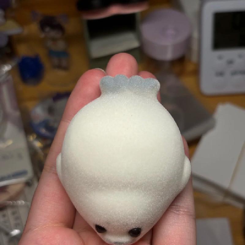 New! Funny Vinyl Mini Seal Plush White Seal Cute Girl Birthday Kids Gift Fidgety Bag Pendant Doll Ornaments
