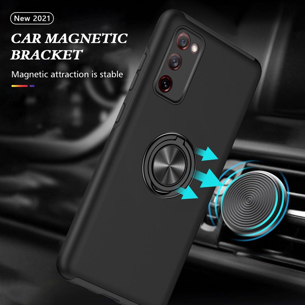 Samsung S20EF Car Mount Holder: Magnetic, Drop-proof, Hidden Ring, Full Coverage Case