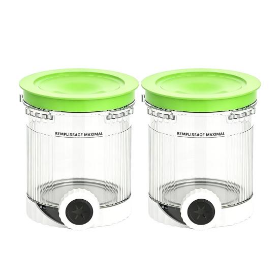 Eisaufbewahrungsglas Kompatibel mit Ninja Swirl NC701 NC701C Creami Eis-Softeisbereiter BPA-Frei Lebensmittelqualität Anti-Rutsch-Behälter für die Küche