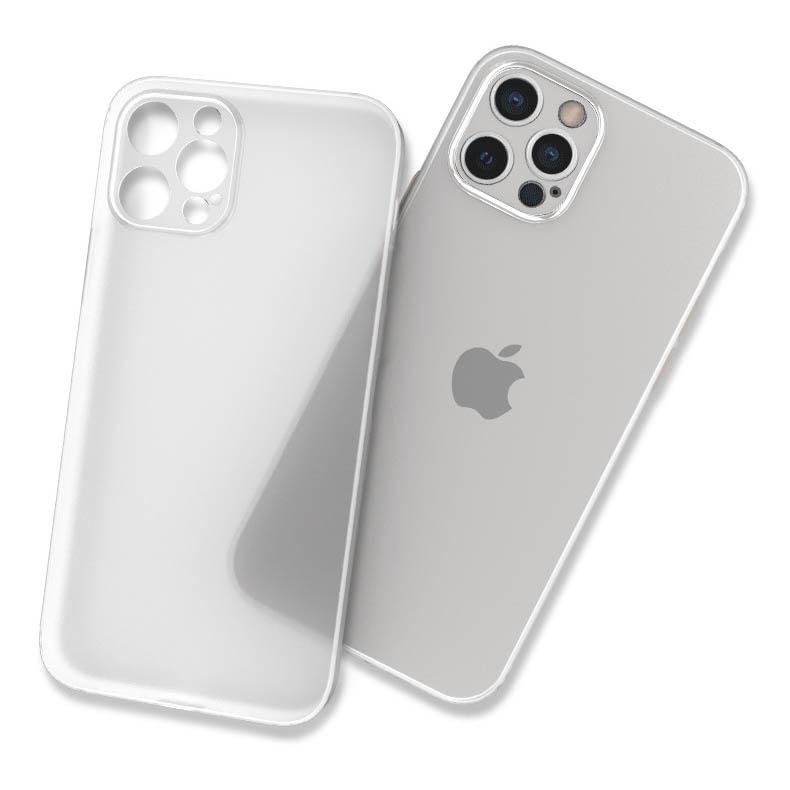 iPhone 13/12 Ultra-Thin PP Frosted Semi-Transparent Case with Full Lens Protection for Apple 15 Pro Max