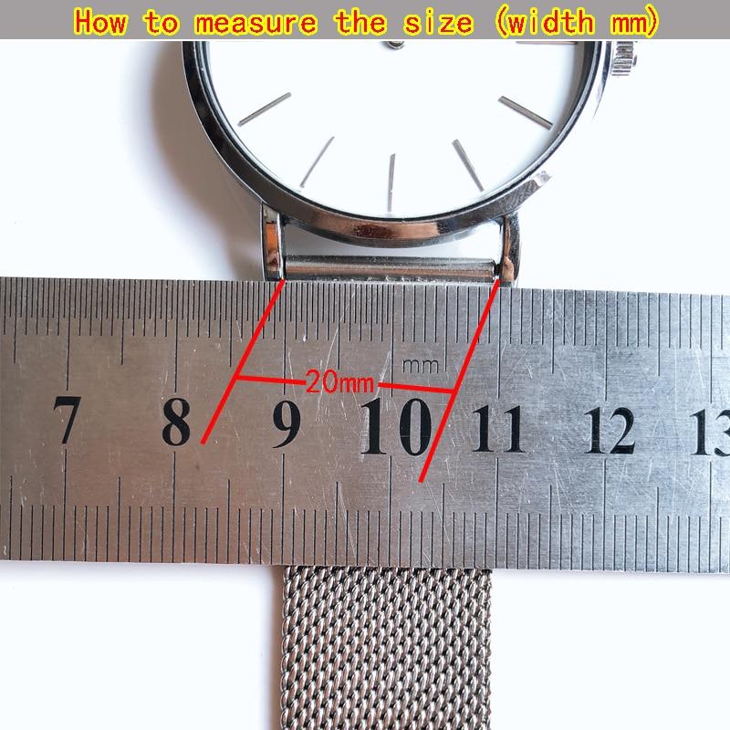 Milanese Watchband 12mm 14mm 16mm 18mm 20mm 22mm 24mm Universal Stainless Steel Metal Watch Band Strap Bracelet