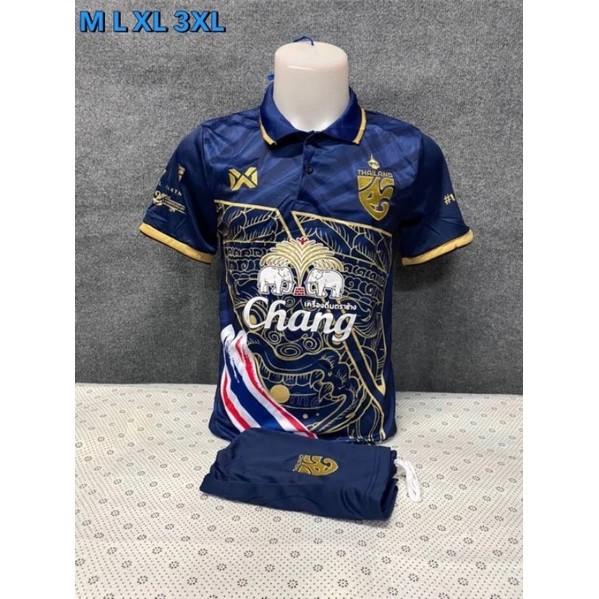 THAILAND National Football Soccer Vintage Shirt Polo Flag Unisex Men Women Training JERSEY Print Quick Dry Short Sleeve Uniform Elephant Badge Logo