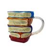 Painted Book Mug Novelty 3D Painted Books Painted Book Mug, Painted Book Cup, Mug, Coffee Cup