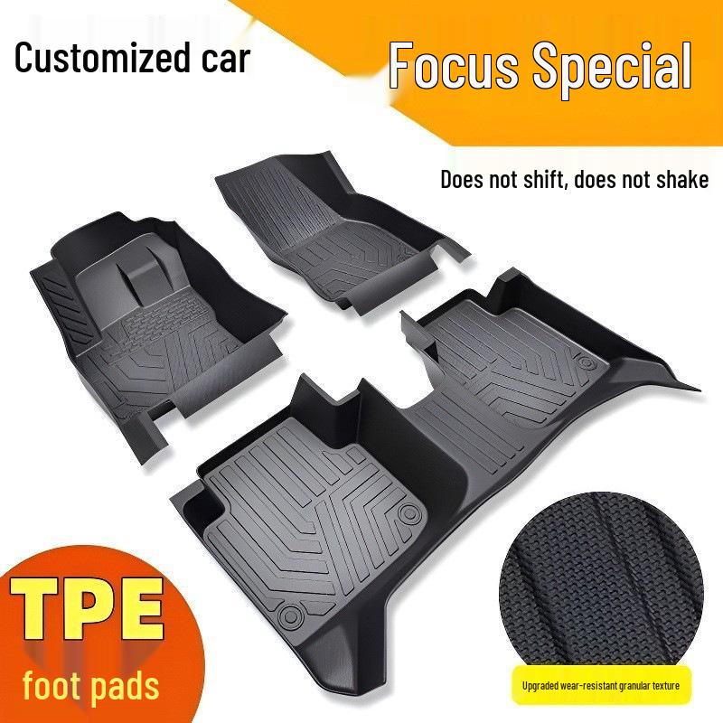 Compatible Ford Focus TPE Floor Mats 2012-2025: Full Surround Car Interior Mats