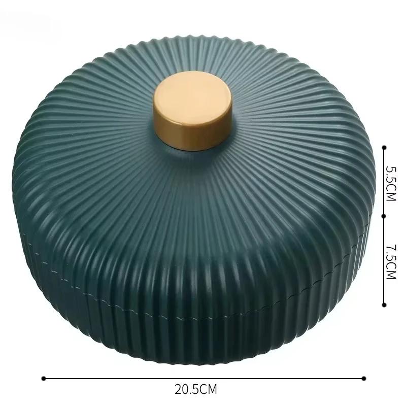 Portable Household Small Fruit Plate Grid Nuts Plate New Year Candy Dish Plastic Dried Fruits Snack Tray Lid Storage Tools