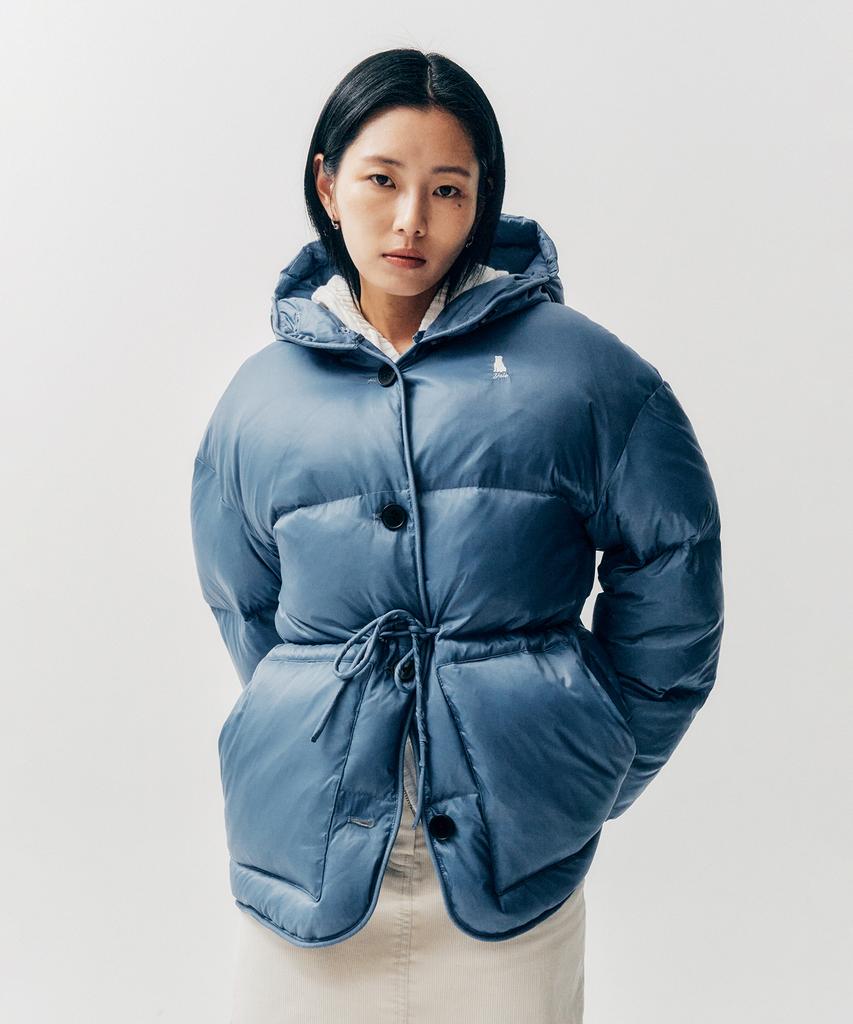 Yale Waist String Cloud Down Padded Jacket_Blue