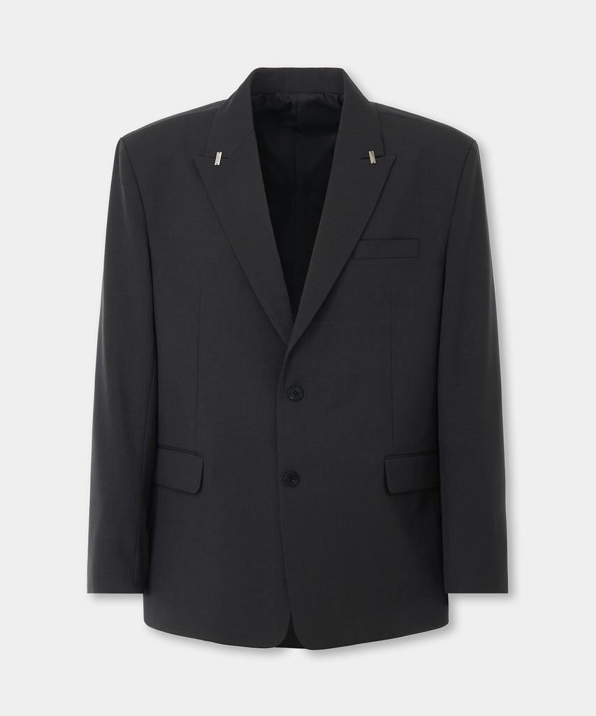 Hyoji Tip Pinched Overfit Blazer (Charcoal)