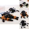 Gray Green Brown Spider Plush Doll With Short Hair For Bag Accessories And Gift Ideas For Girls