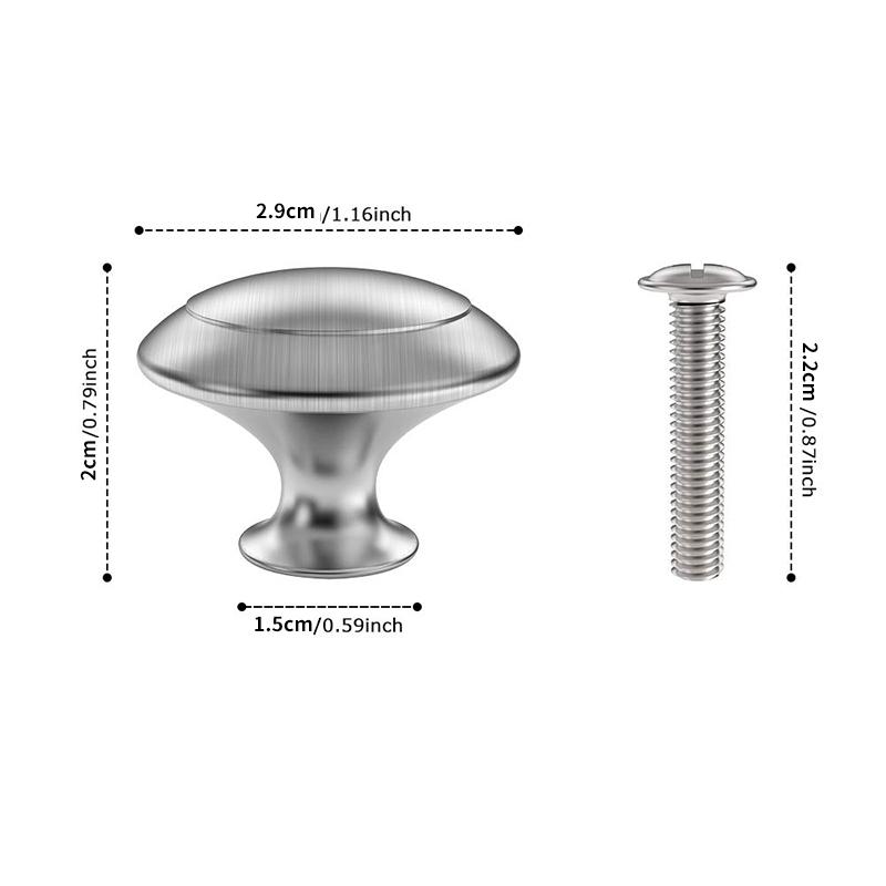 10ks/sada Knoflíky kulaté skříňky Knoflíky ze slitiny Knoflíky zásuvek Kuchyňské skříňky Stahovací rukojeti Nábytkové rukojeti Hardware Příslušenství