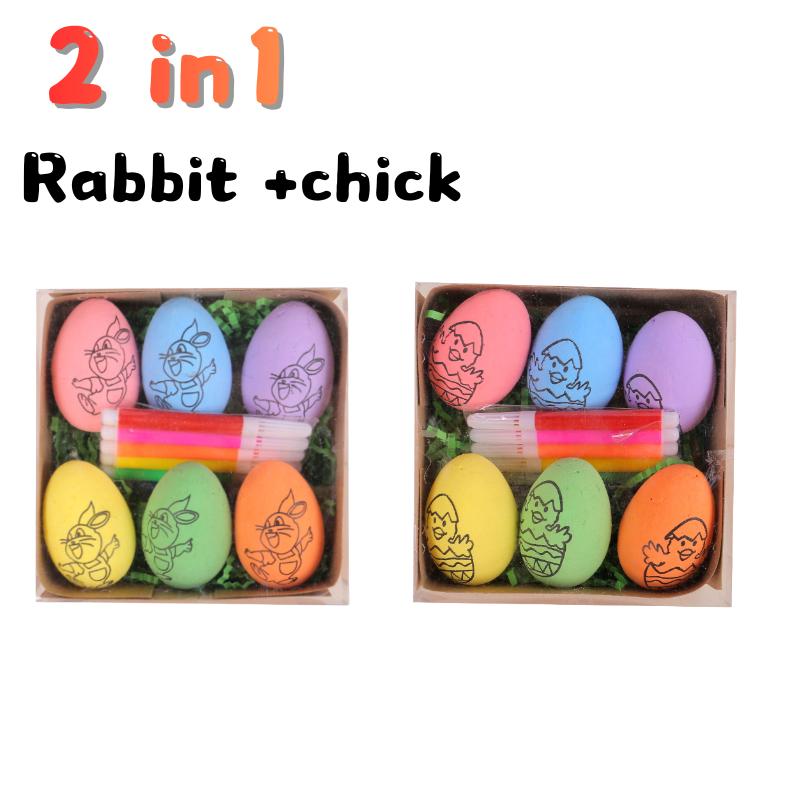 DIY Painting Easter Eggs with Paint Pen Doodle Craft Kit for Easter Theme Party Egg Decorating Activity Painting Kit