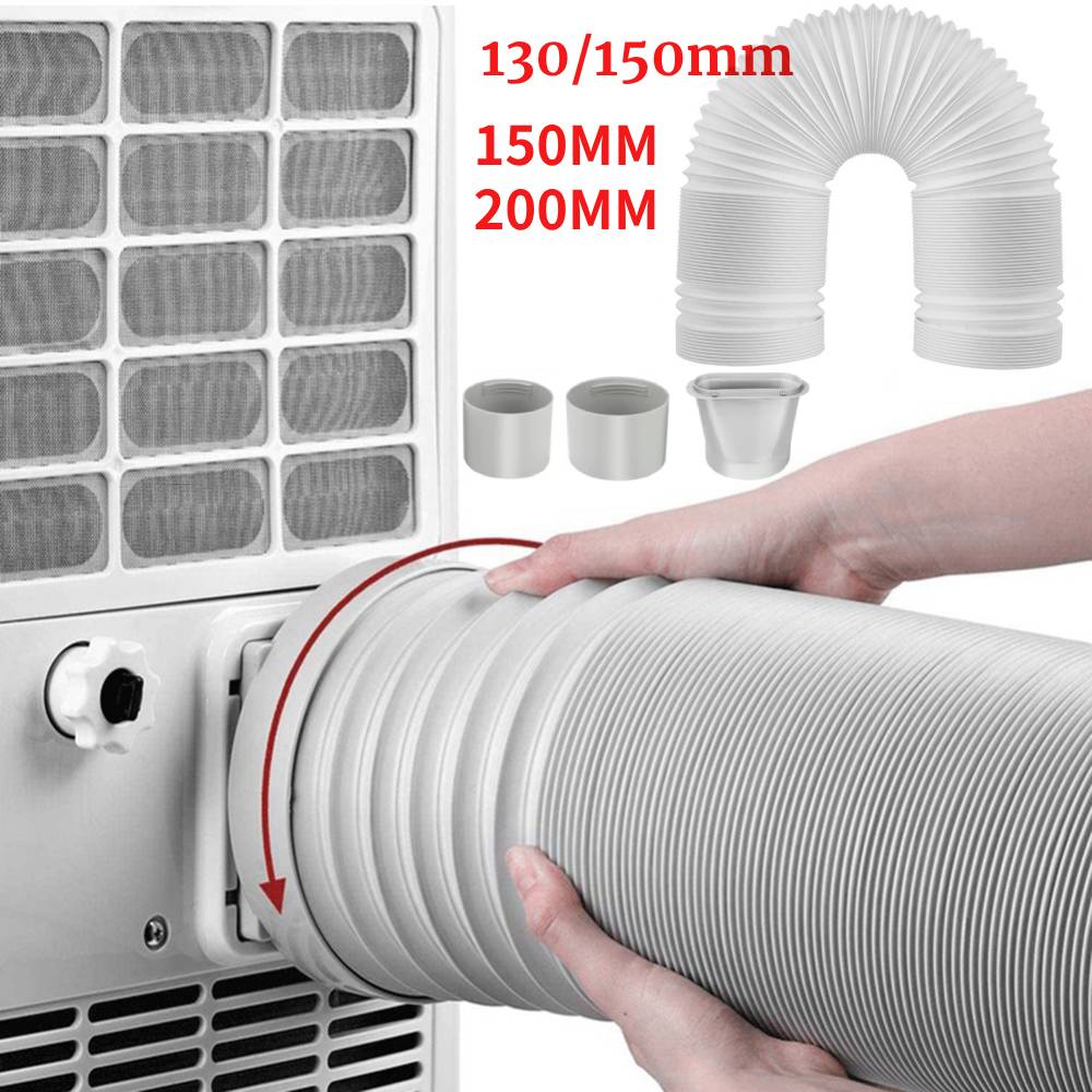 130/150MM Lüftungskanal-Verlängerungsrohr Teleskopisch Flexibel Mobil 13/15cm Klimaanlagen-Abluftschlauch Zubehör Lüftungsschlauch