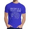 Summer Man T Shirt Cycling Funny Design Anatomy Of A Cyclists Brain Natural Cotton Graphic O