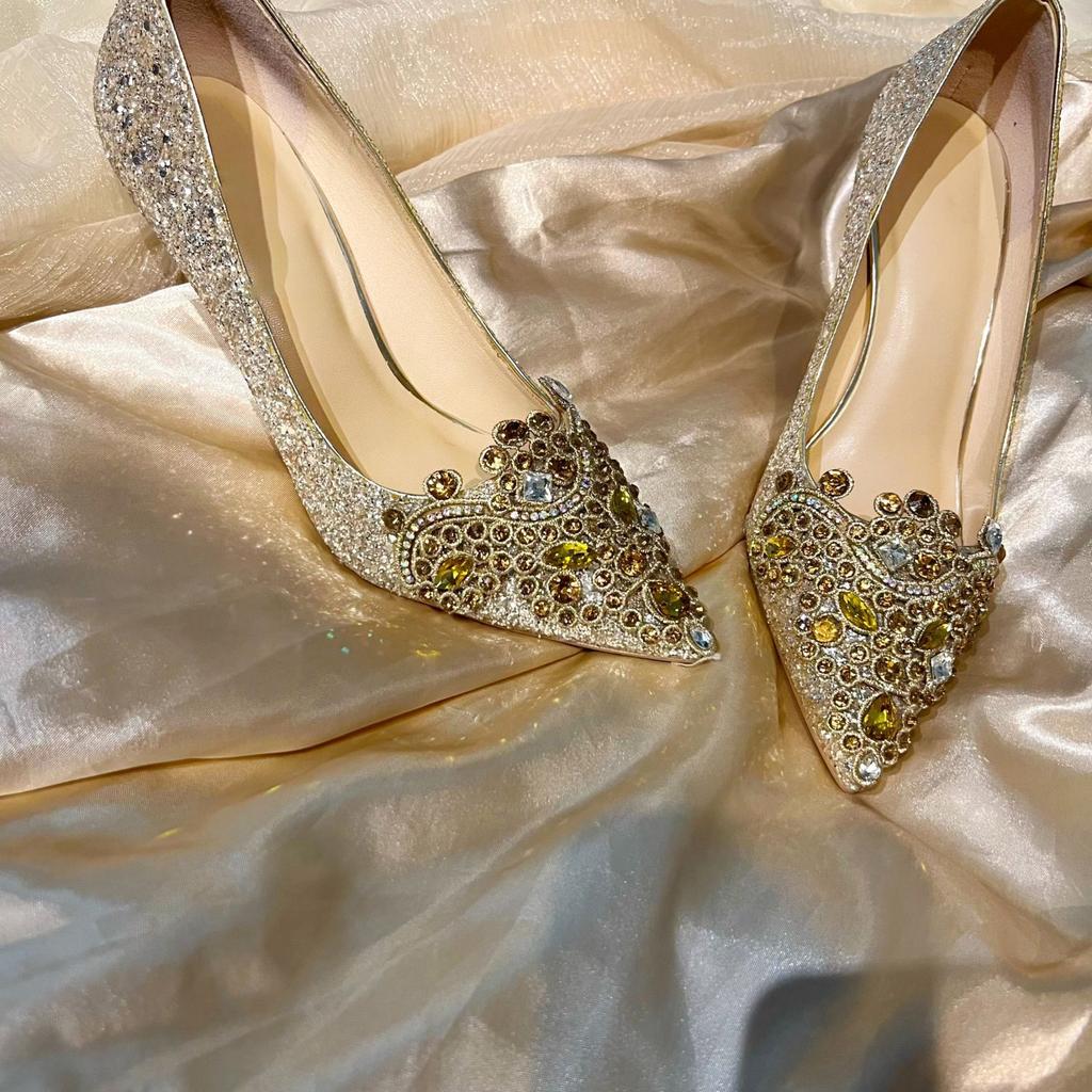 French Versatile and Comfortable Single Shoes Women's 2025 Spring and Summer New High-end Pointed Thin Heels Shallow Women's High Heels