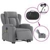 Vidaxl Lift-Up Massage Chair, Electric, Reclining, Light Gray