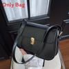 Pu Small Square Bag For Women With Lock Closure And Mobile Pocket For Daily Fashion