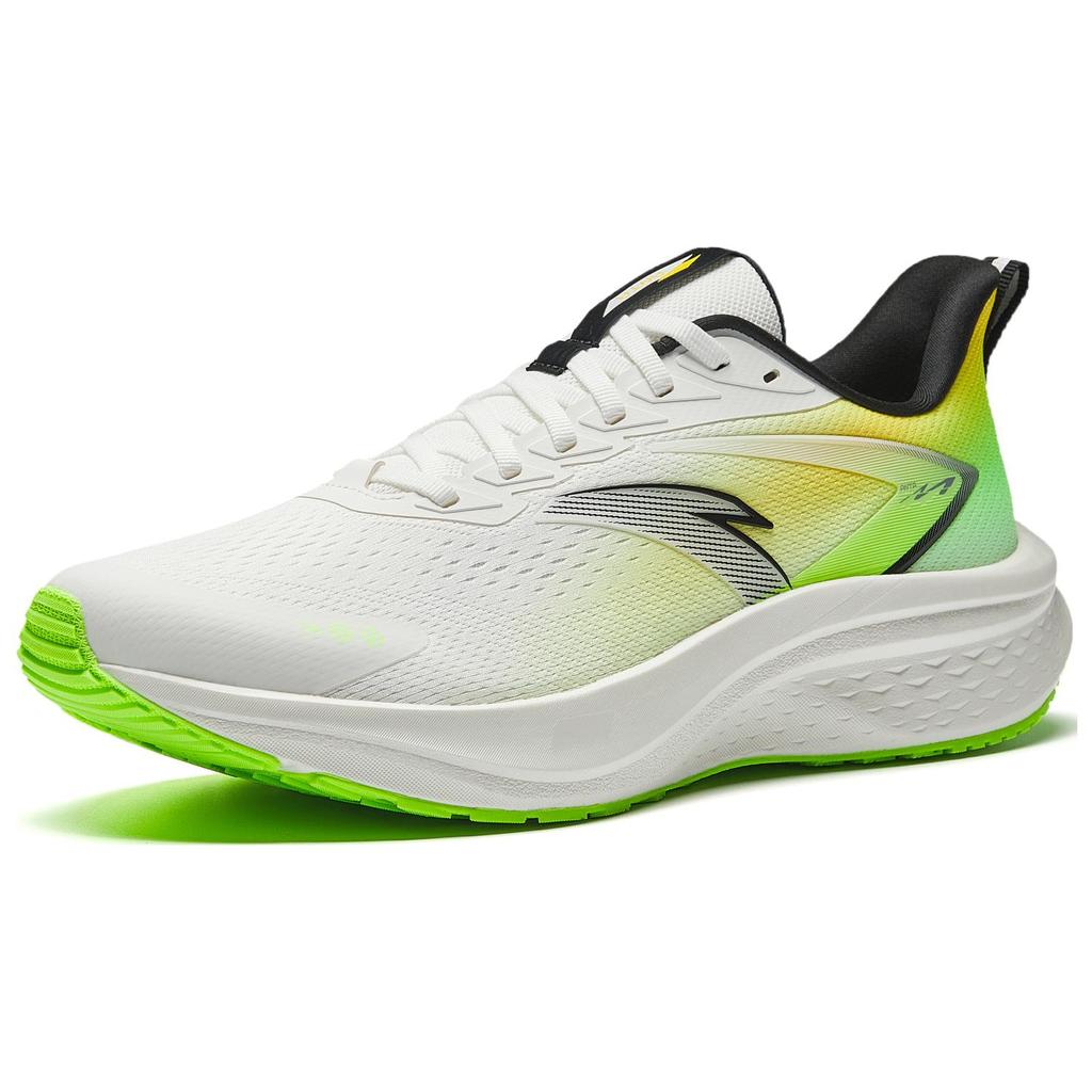 New Anta Anti-Slip And Wear-Resistant Breathable Low-Top Casual Running Shoes Men's White Yellow Green 112515582-5