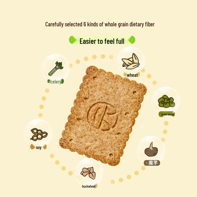 Bitruiyuan Whole Wheat Low GI Biscuits