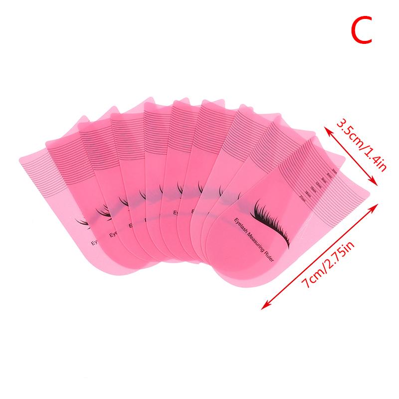 

10 шт. Трафареты для бровей Линейка для измерения Длины ресниц Степень завивки Линейка