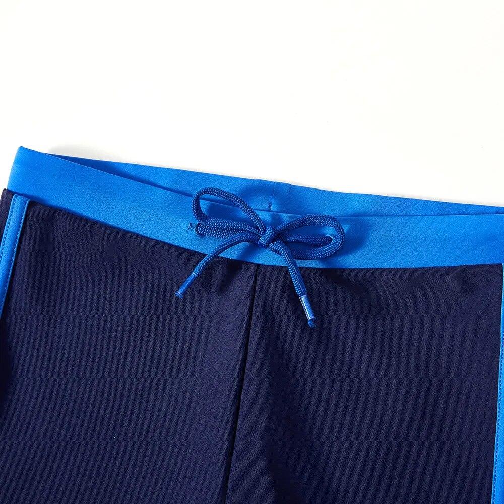 New 2024 Boys Trunks 4-12 Years Swimming Trunks For Boys Blue Children's Swimwear Kids Trunks Bathing Suit
