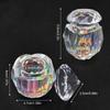 Luxurious Artificial Crystal Nail Brush Cleaner With Scratch Resistant Surfaces Crystal Glass Dish For Salon Use