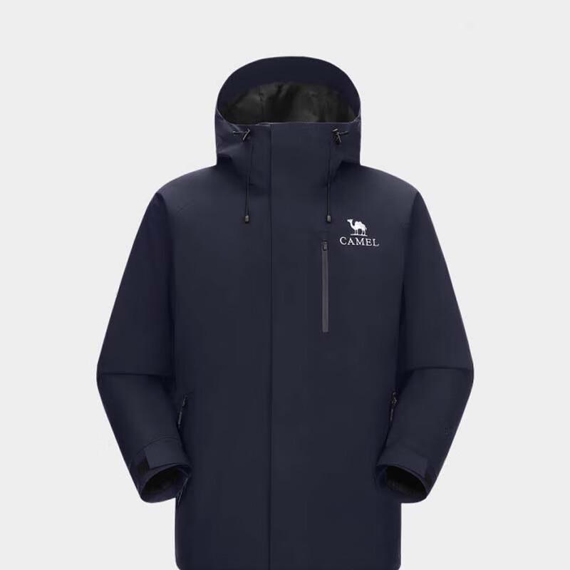 Camel Men's Winter Waterproof 3-in-1 Hardshell Jacket with Down Liner