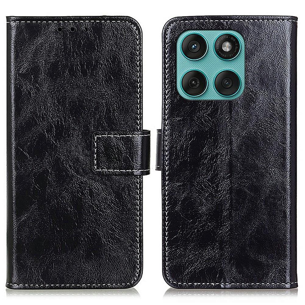 For Motorola Edge 60 5G/60 Fusion 5G/60 Pro 5G Case Wallet Leather Phone Cover Crazy Horse Texture