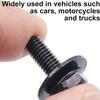 New Self-tapping Automotive U-Nut Clip M6 Metal Screw Fasteners Car Body Bolts Underhood Splash Guard