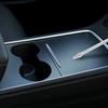 For Tesla Model 3 Y - Center Console Panel Sticker Wood Grain Film Carbon Central Control Cover Car Interior Accessories