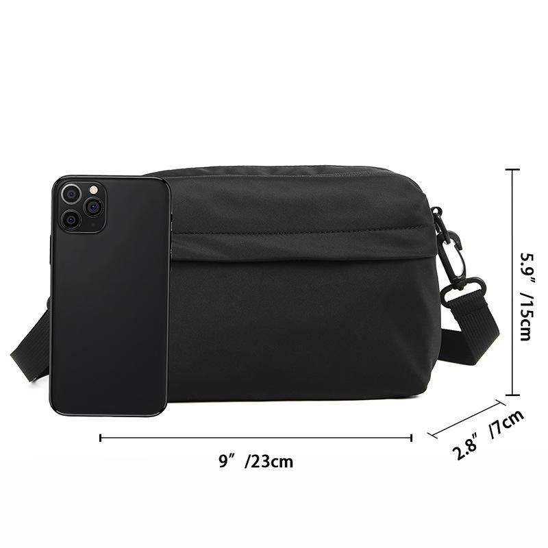 Men's Crossbody Bag, Men's Simple and Lightweight Phone Bag, Versatile and Lightweight, Solid Color Mailman Bag, Women's Casual Student Shoulder Bag