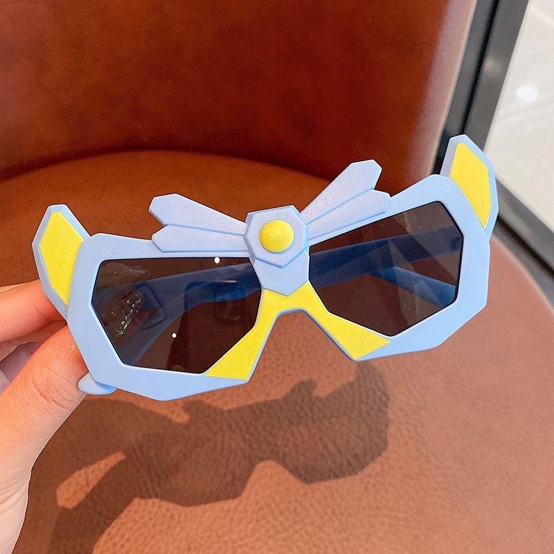 

Children Cute Cartoon Personality Sunglasses Uv400 Boys Outdoor Sun Protection Glasses Kids Outdoor Eyewear синій