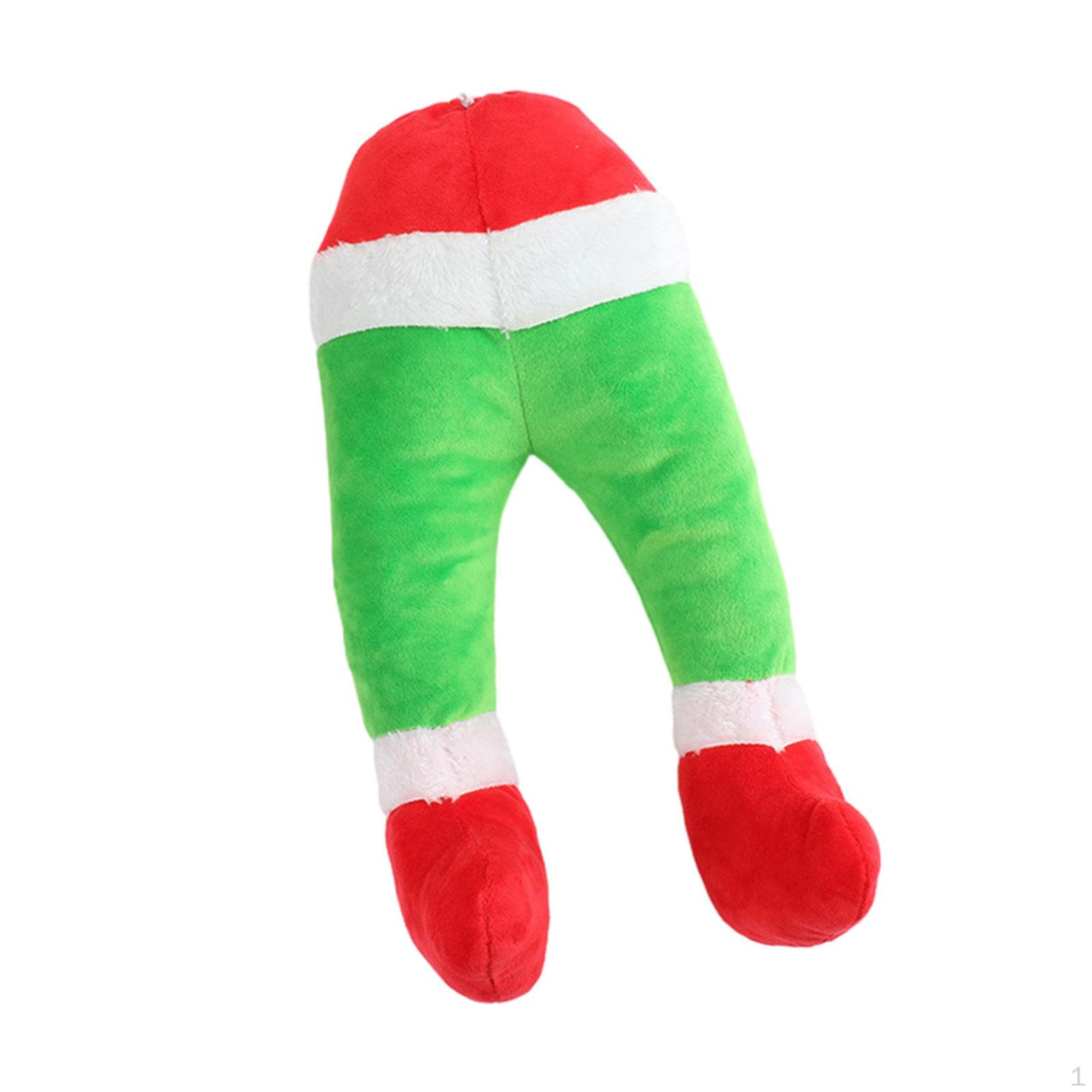 

Рождество Санта-Клаус Ноги Мягкие Праздничные Принадлежности Украшения Фото Реквизит Празднование зелёный