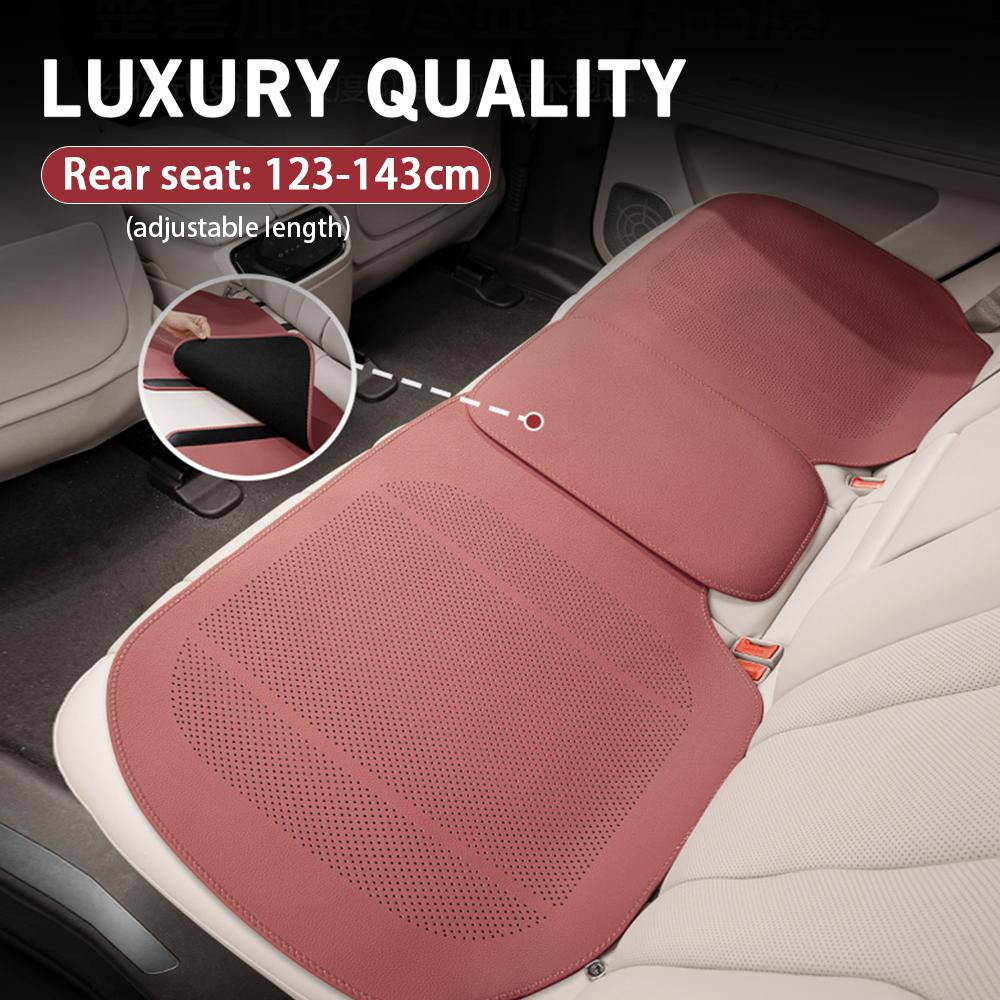 Universal Car Seat Cushion Leather Thin Breathable Hole Summer Car Interior Seat Cover Four Seasons Automotive Parts