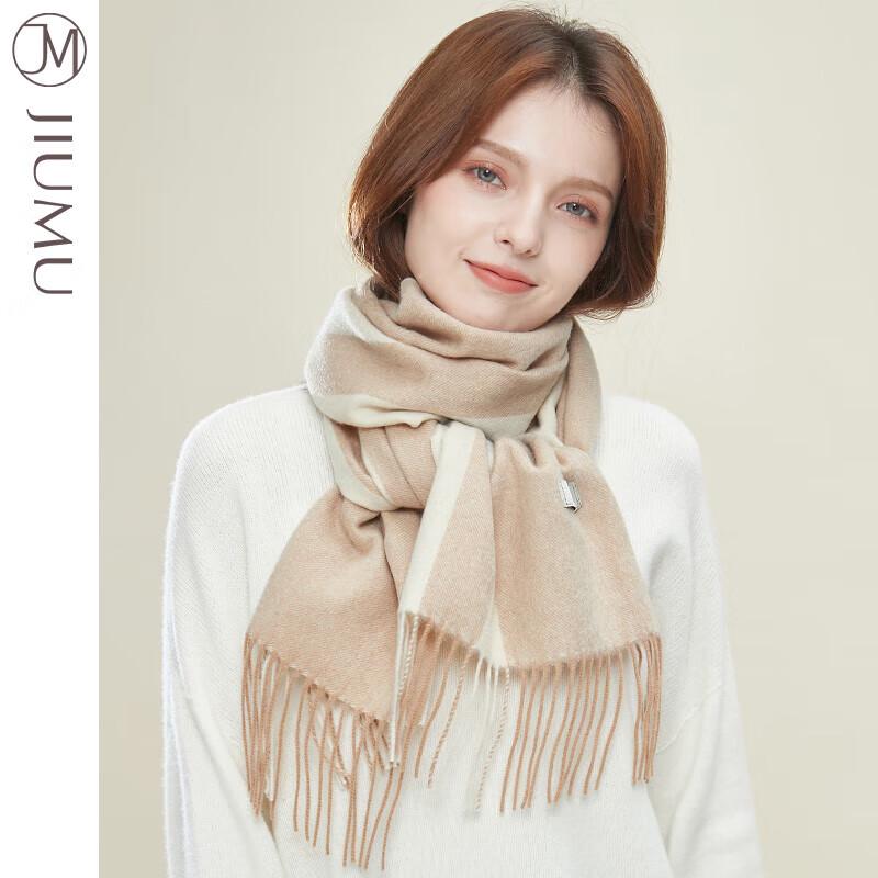 JIUMU Women's Warm Knitted Scarf