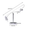 The Fisherman Balancing Sculpture Polished Stainless Steel Fisherman Balancing Handicraft Ornament Desktop Craft Decoration