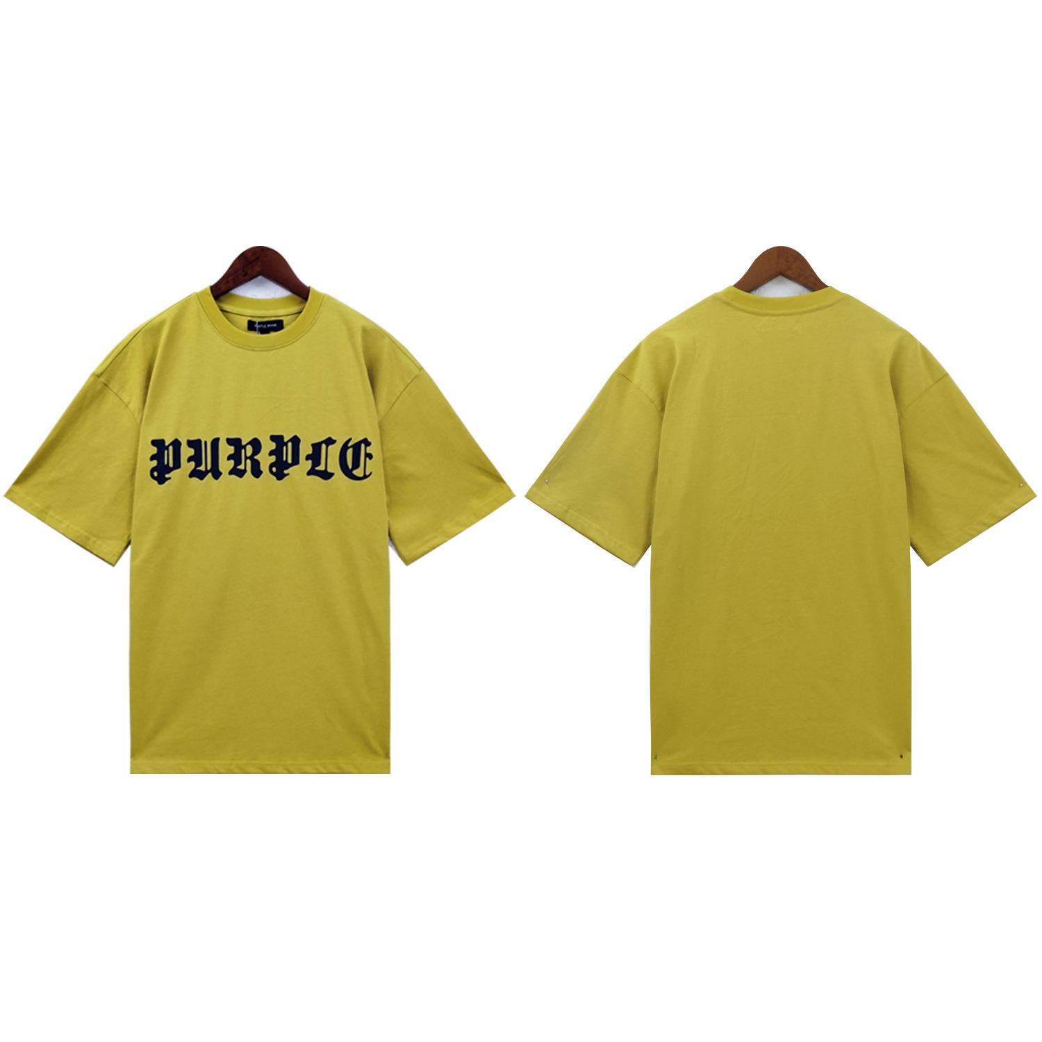 

Фиолетовая готическая футболка с принтом черепа, круглым вырезом и короткими рукавами Large