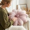 Soft Sunflower Throw Pillow Dutch Velvet Bedroom Pillow Minimalist Round Pillow  Couch Accessory