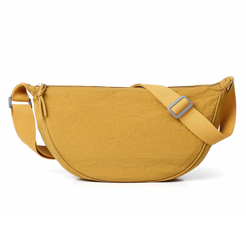 New simple casual lightweight shoulder bag large capacity Korean version messenger bag trendy commuter versatile dumpling bag