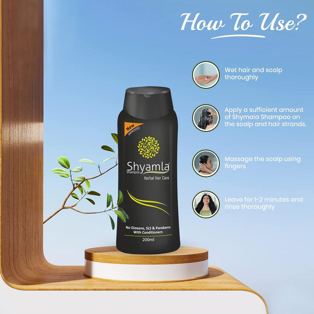 Trichup Shyamla Herbal Hair Shampoo 200 Ml Pack of 1 for Soft Shiny Hair with Volume and Bounce
