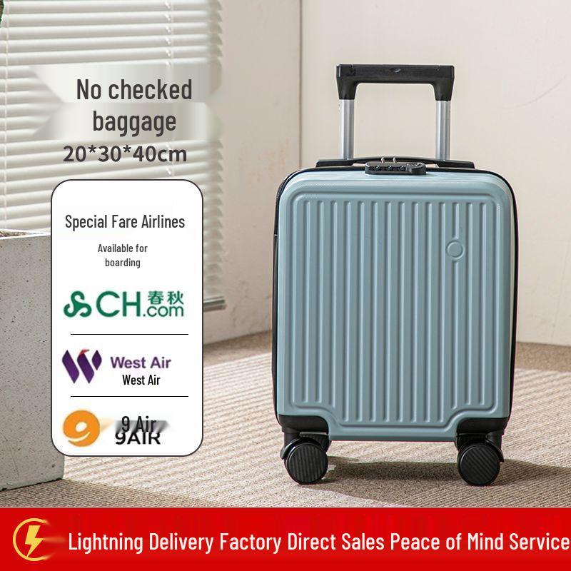 Spring Airlines 14-Zoll Leichter Handgepäckkoffer mit Universalrollen & Zahlenschloss - 20x30x40CM
