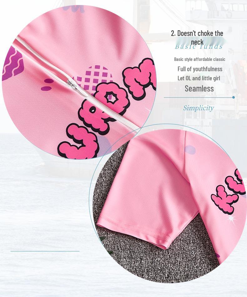2025 Summer New Kids' Cartoon Swimsuit: Girls' One-Piece or Boys' Short-Sleeved Suit